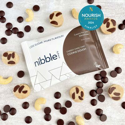 Nibble Simply Cheeky Masa para galletas con chispas de chocolate 36 g