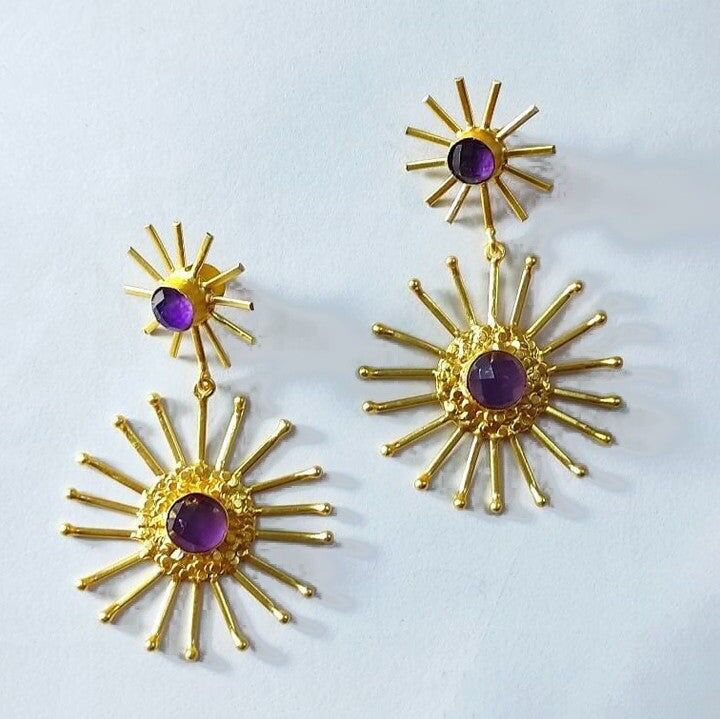 Orecchini Grimsby Ed. Ametista viola limitata