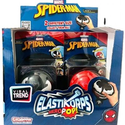 FIGURAS CICABOOM MARVEL ELASTIKORPS HEROPOP 10 CM