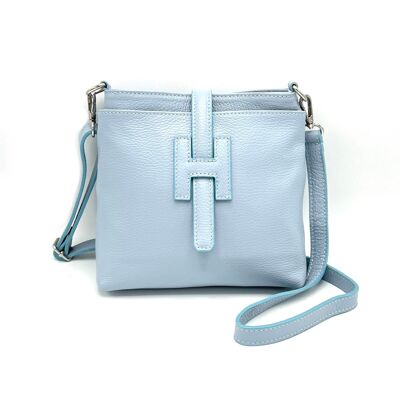 Summer collection, genuine leather shoulder bag, Made in Italy, art. 112562