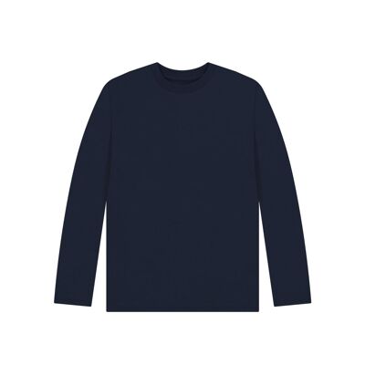 T-shirt bleu marine à manches longues pour enfant