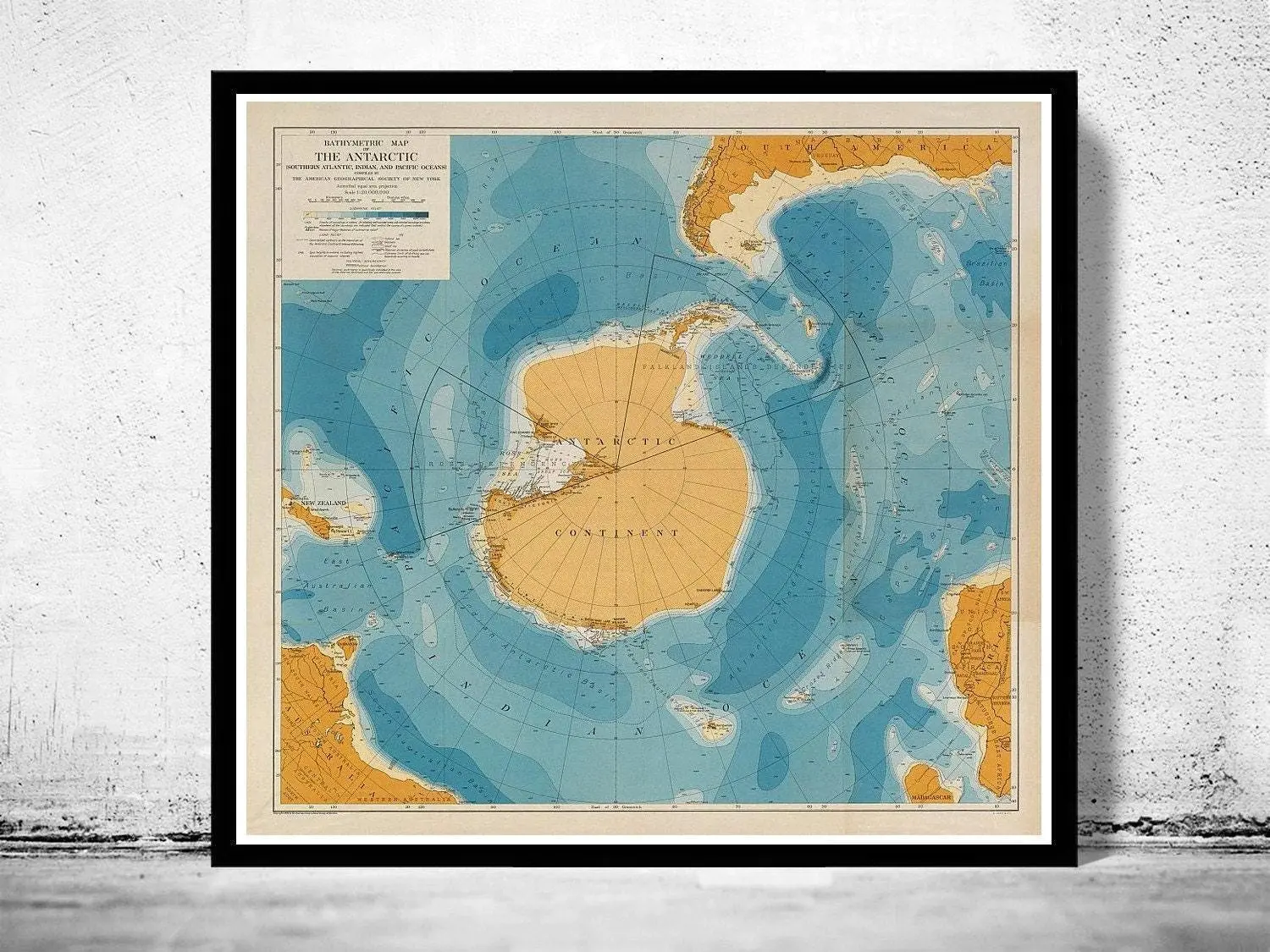 Carte Ancienne De Montréal 1929 - Reproduction Vintage, Prête à Encadrer, Déco Murale
