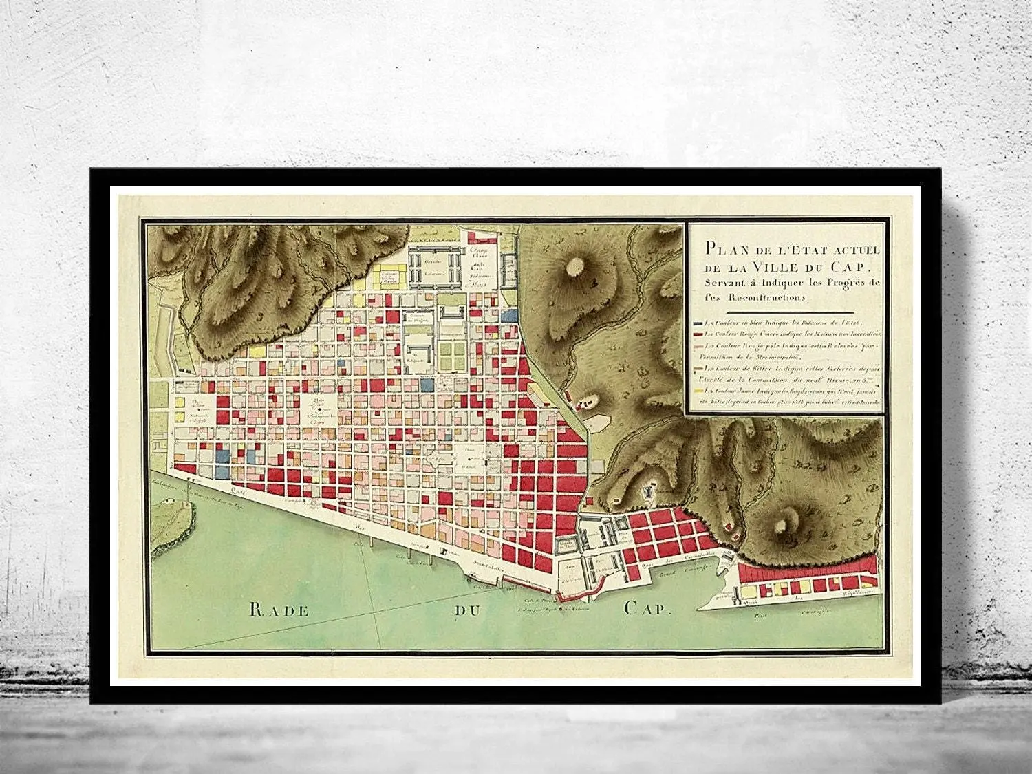 Buy wholesale Old Map of Cap-Haitien Le Cap Haiti 1800 Vintage Map ...