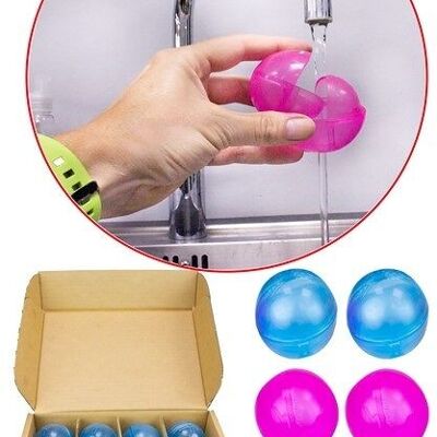Balle Nerf Super Soaker Hydro Balls 6CM RÉUTILISABLE EN BOÎTE 18X26CM