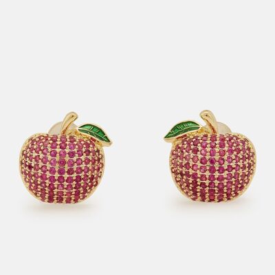Boucles d'oreilles pomme