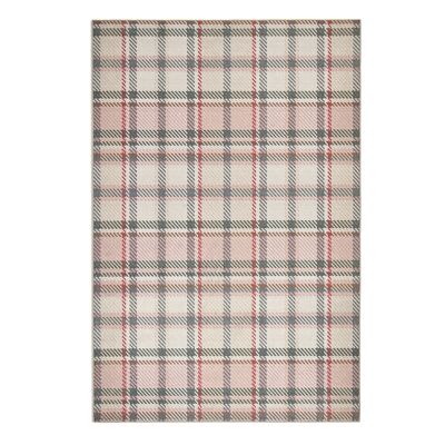 Hug Rug Eco-Washable Isla Plaid Pink
