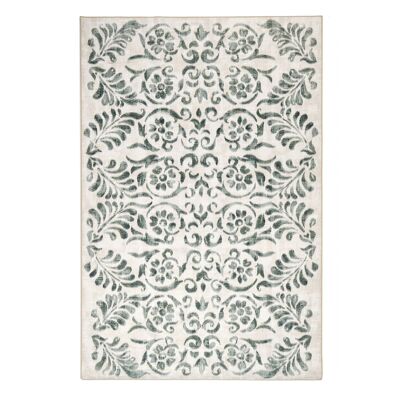 Tapis Hug écologique lavable à motif vintage vert
