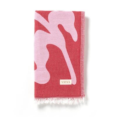 Lightweight cotton beach towel | Leaf