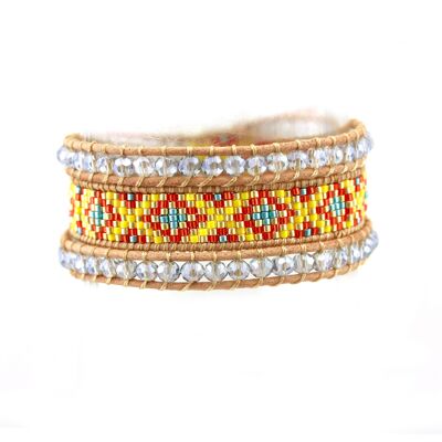 Bracelet Edyna - Métal Rhodié & Perles de Miyuki I MYC-Paris.com
