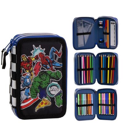 GIOTTO AVENGERS PENCIL CASE WITH ACCESSORIES - 2700001650