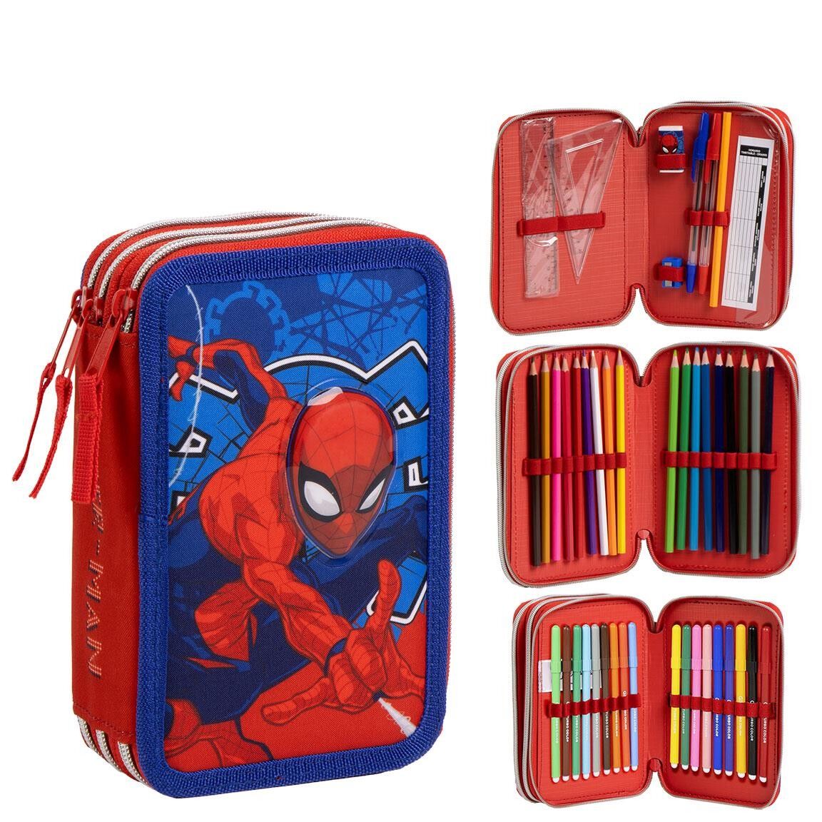 Giotto Spiderman Federmäppchen mit Zubehör – 2700001649