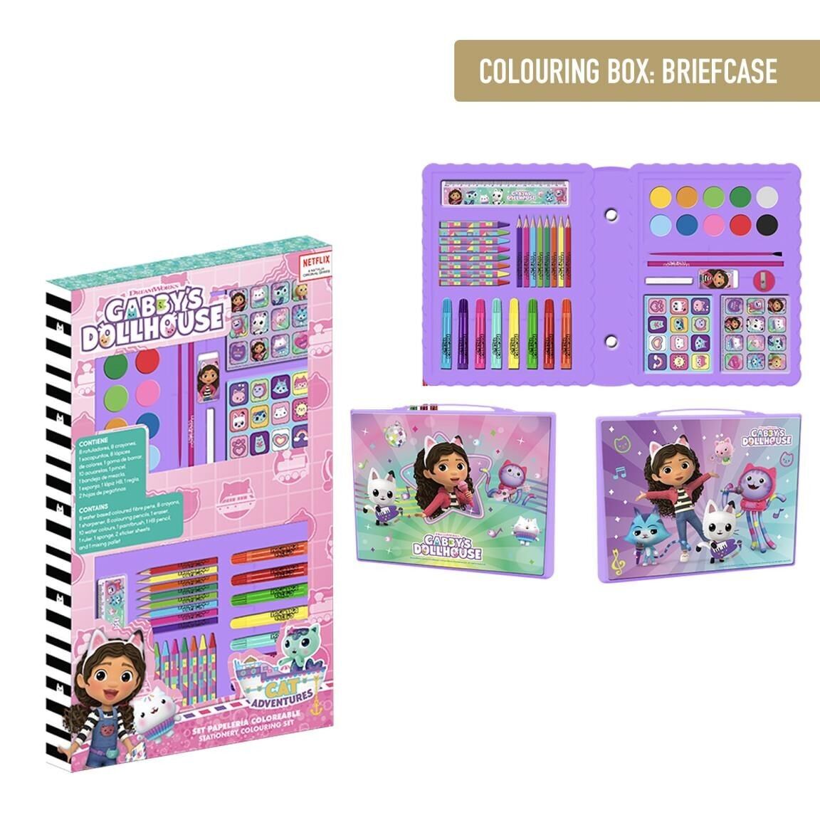 SET PAPELERÍA COLOREABLE CAJA GABBY´S DOLLHOUSE - 2700001779