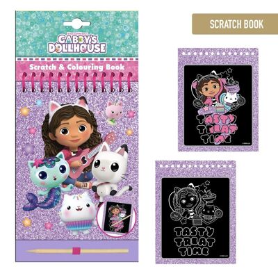 GABBY'S DOLLHOUSE SCRATCH BOOK STATIONERY SET - 2700001806
