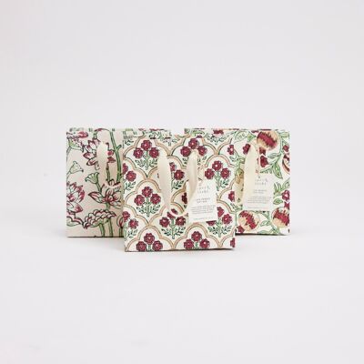 Hand Block Printed Gift Bags (Small) - Cherry