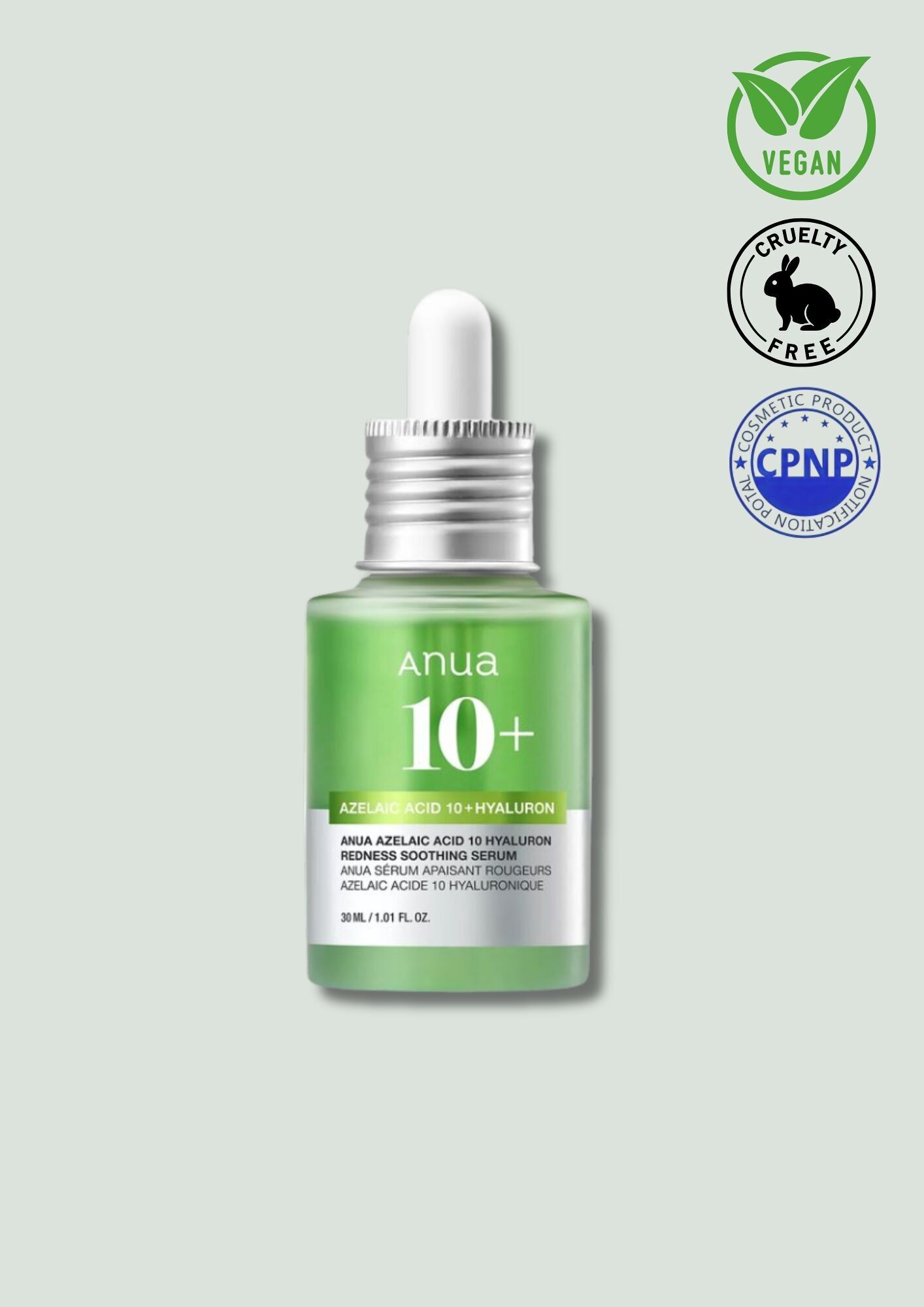 ANUA – Azelainsäure 10 Hyaluron Rötungsberuhigendes Serum 30ml