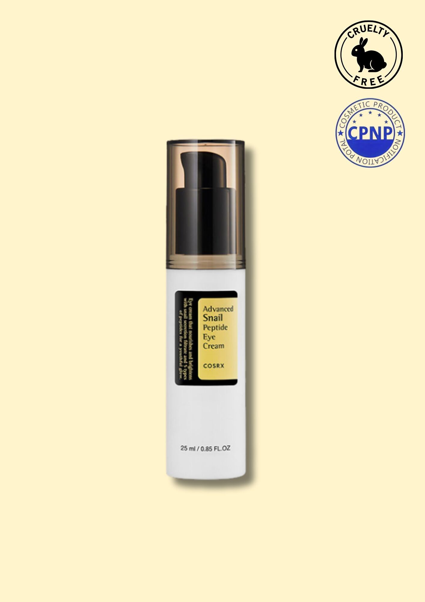 COSRX – Erweiterte Schneckenpeptid-Augencreme 25 ml
