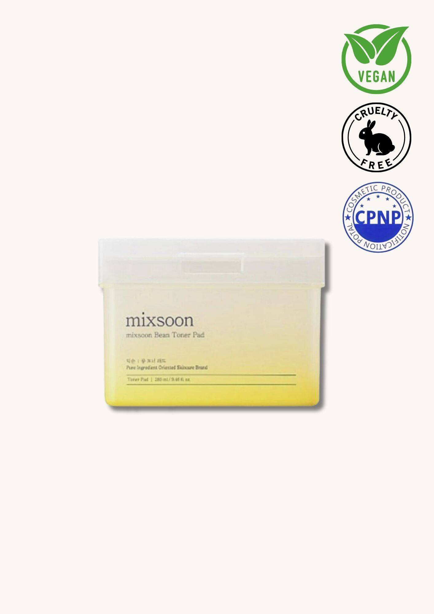 MIXSOON – Bean Toner Pad (70 Sheets)