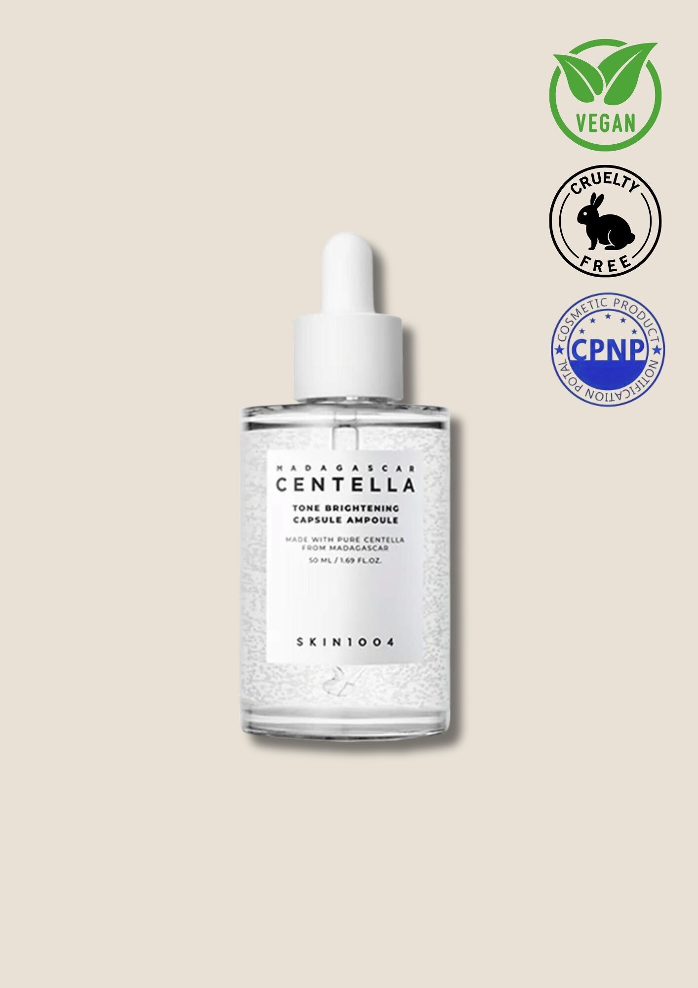 SKIN1004 – Strahlende Ampulle in Kapseln mit Centella aus Madagaskar 50 ml