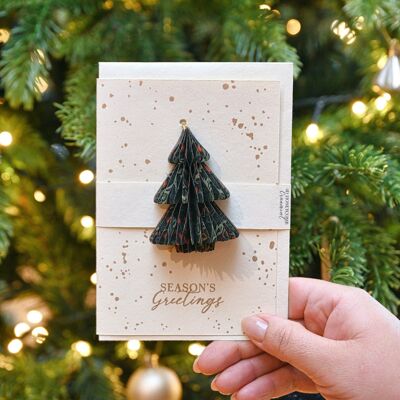Keepsake Ornament Greeting Card - GC Honeycomb Tree