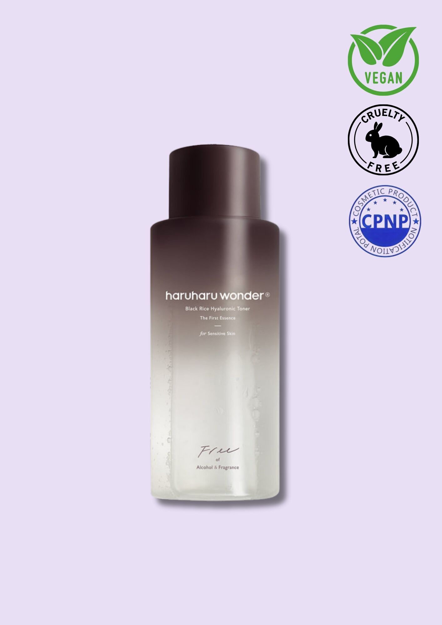 HARUHARU WONDER – Black Rice Hyaluronic Toner 300ml - Sensitive Skin