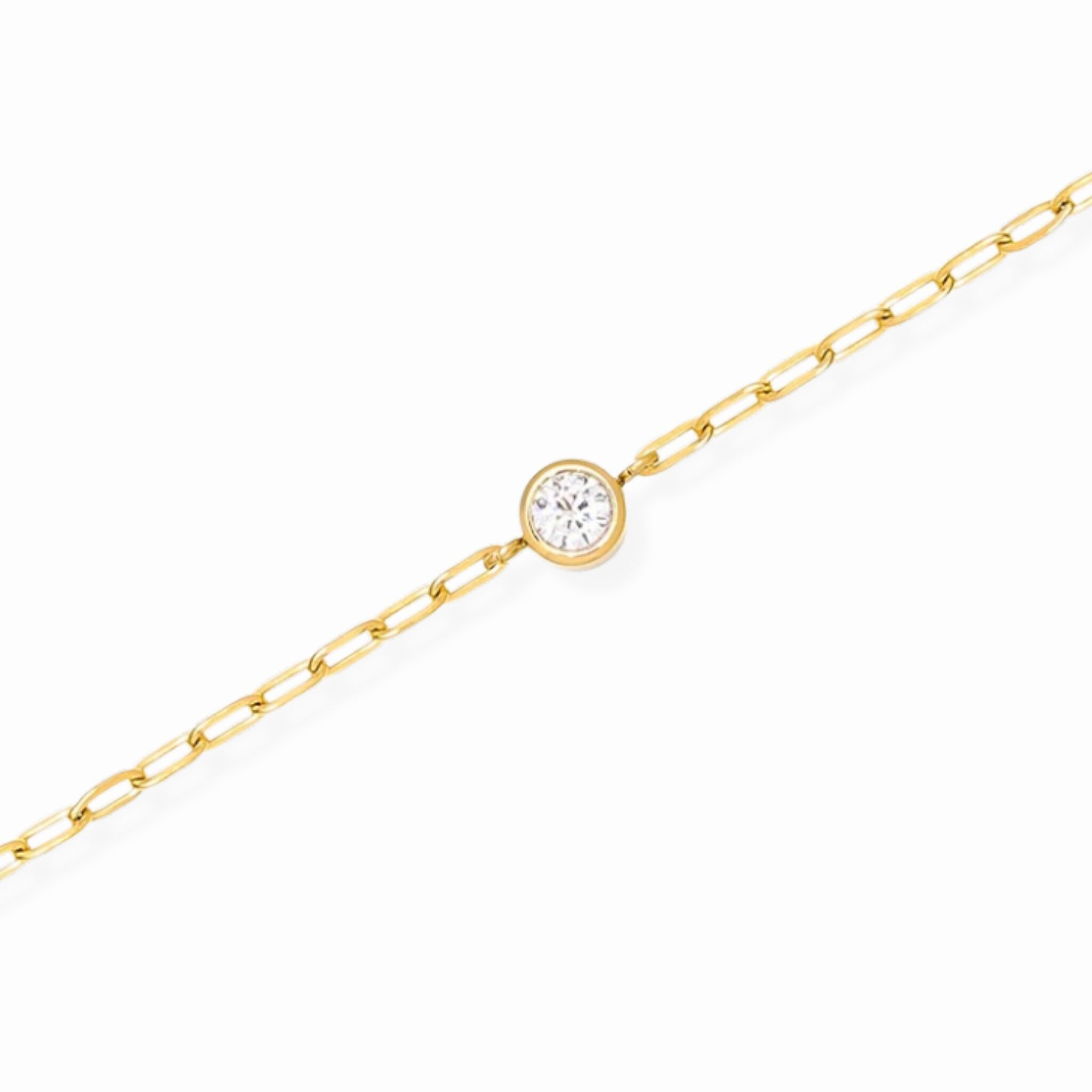 Pulsera de clip de diamantes