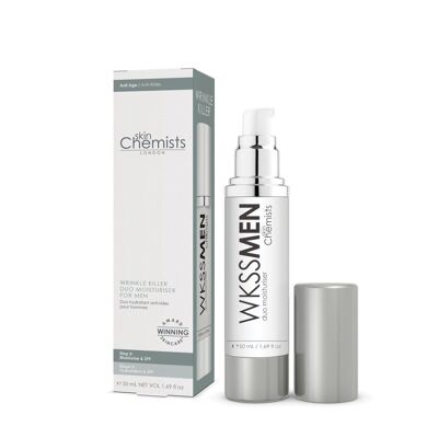 Hidratante doble antiarrugas para hombre (50 ml)