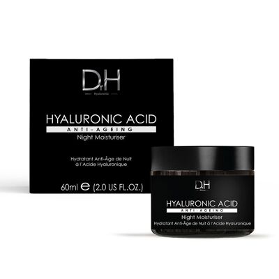 Hidratante de noche antiedad con ácido hialurónico (60 ml)
