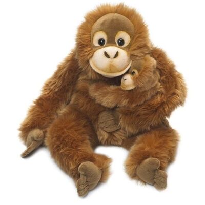 WWF Mama Orangután 25 cm, con bebé