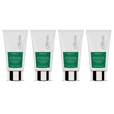 Hidratante de día antiedad y antiarrugas skinChemists, 50 ml, con fecha de caducidad, paquete de 4