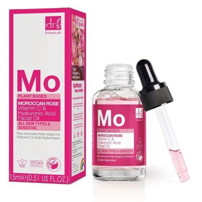 Moroccan Rose Facial Oil with Hyaluronic Acid & Vitamin C