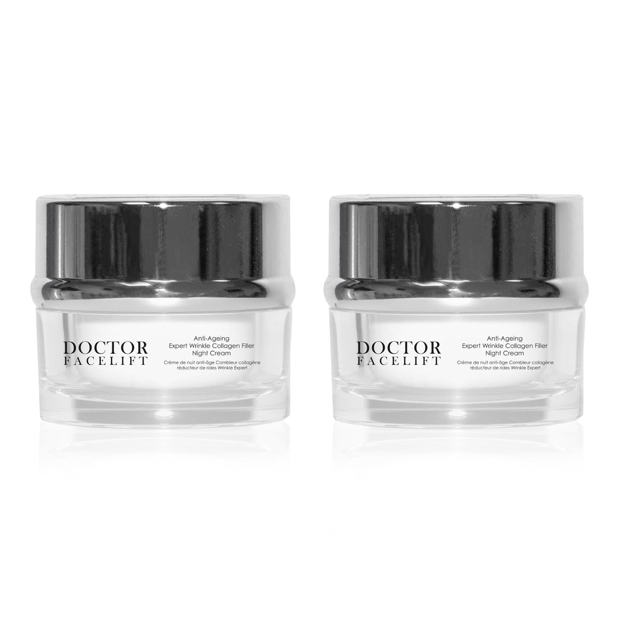 Crema notte filler antirughe e collagene Doctor Facelift Anti-Ageing Expert 50 ml - Confezione risparmio doppio