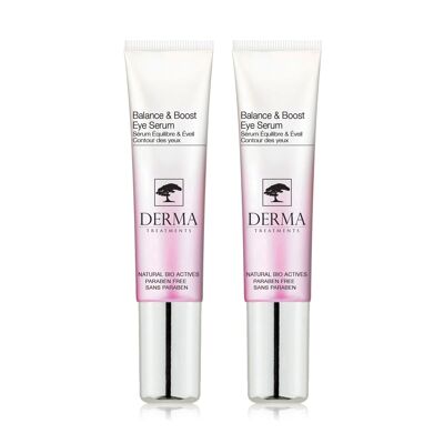 Derma Treatments Balance & Boost Eye Serum 15ml Twin Value Savings Pack