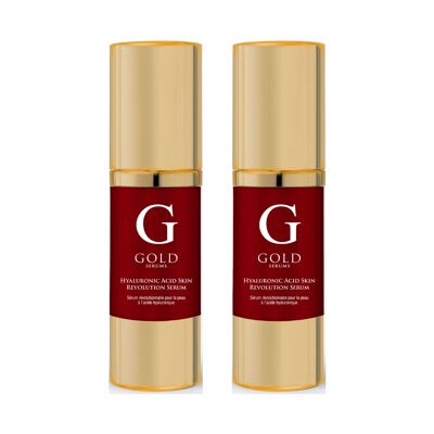 Gold Serums Hyaluronic Acid Skin Revolution Serum 30ml Twin Value Savings Pack