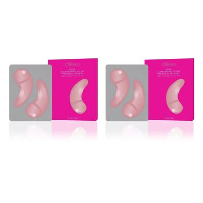 skinChemists Rose Illuminating Glow Hydrogel Eye Pads (1 x 2) Twin Value Savings Pack