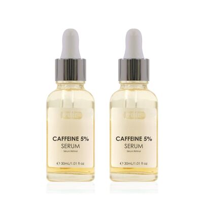 skinChemists Pure Caffeine 5% Biphase Serum 30ml Twin Value Savings Pack