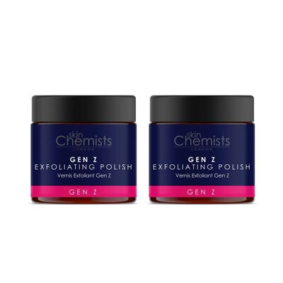 skinChemists Gen Z Exfoliating Polish 60ml Twin Value Savings Pack