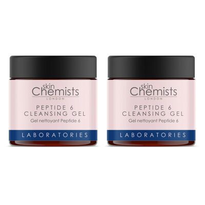 skinChemists Laboratories Peptide 6 Cleansing Gel 100ml Twin Value Savings Pack