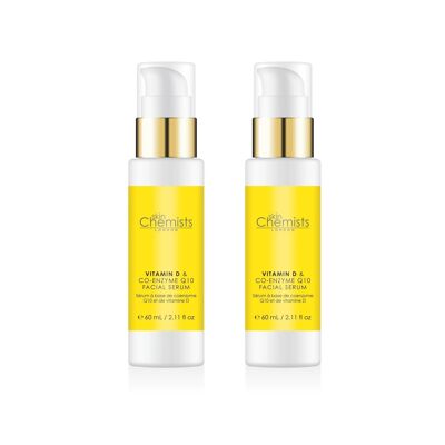 skinChemists Vitamin D Co-Enzyme Q10 & Vitamin D Serum 50ml Twin Value Savings Pack
