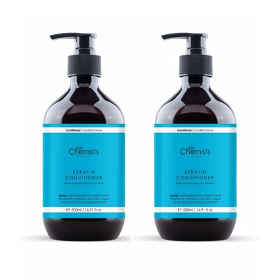 skinChemists Keratin Hair & Scalp Treatment Conditioner 500ml Twin Value Savings Pack