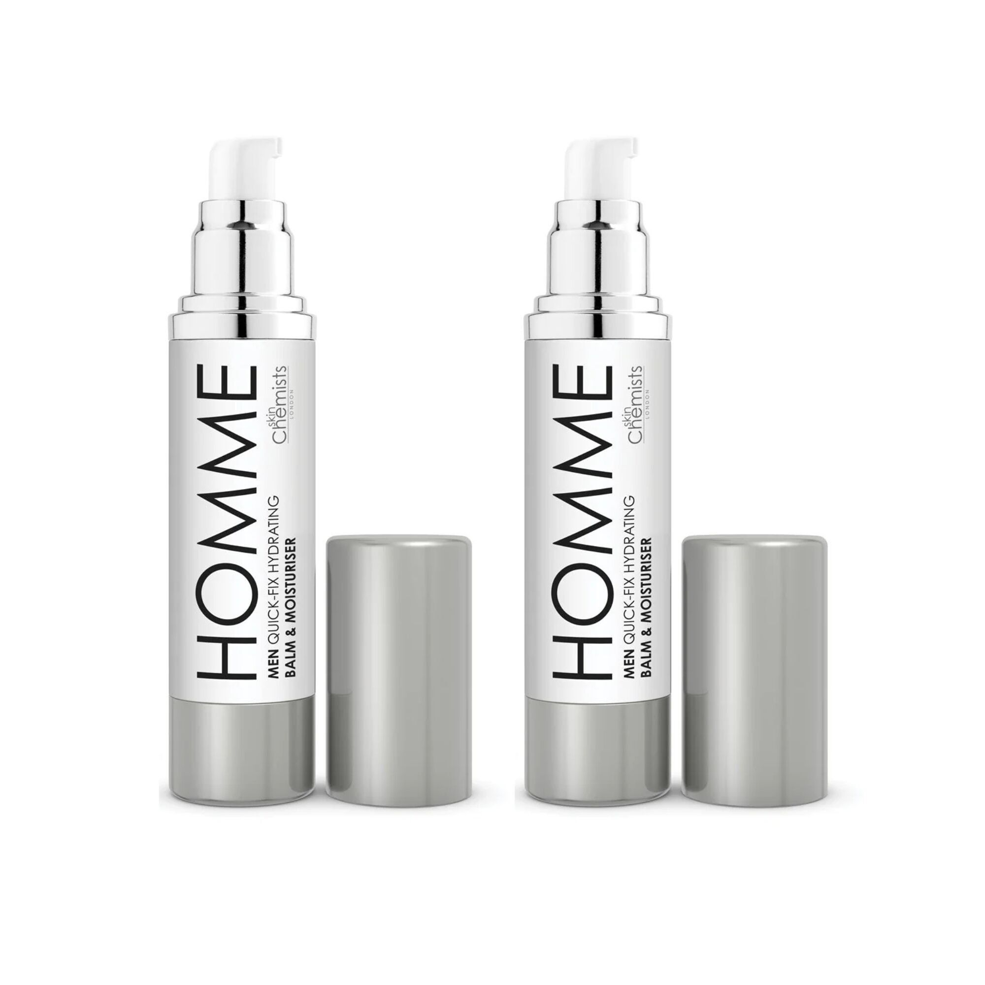 skinChemists Men's Quick Fix Hydrating Balm & Moisturiser 50ml Twin Value Savings Pack