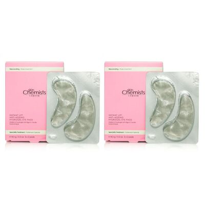 skinChemists Instant Lift Anti-Ageing Hydrogel Eye Pads (5 x 2) Twin Value Savings Pack