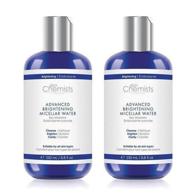 skinChemists Advanced Brightening Marine Micellar Water 250ml Twin Savings Pack