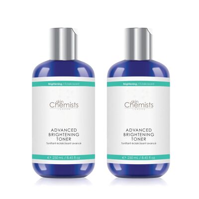 skinChemists Advanced Brightening Toner 250ml Twin Value Savings Pack