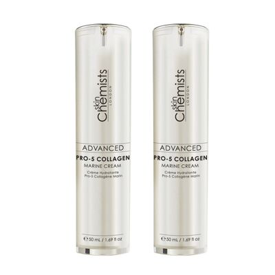 skinChemists Advanced Pro-5 Collagen Marine Cream 50ml Twin Value Savings Pack