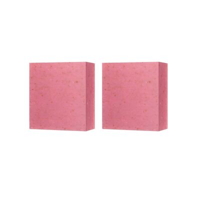 skinChemists No.80 Rose Cleansing Facial Bar 100g Twin Value Savings Pack
