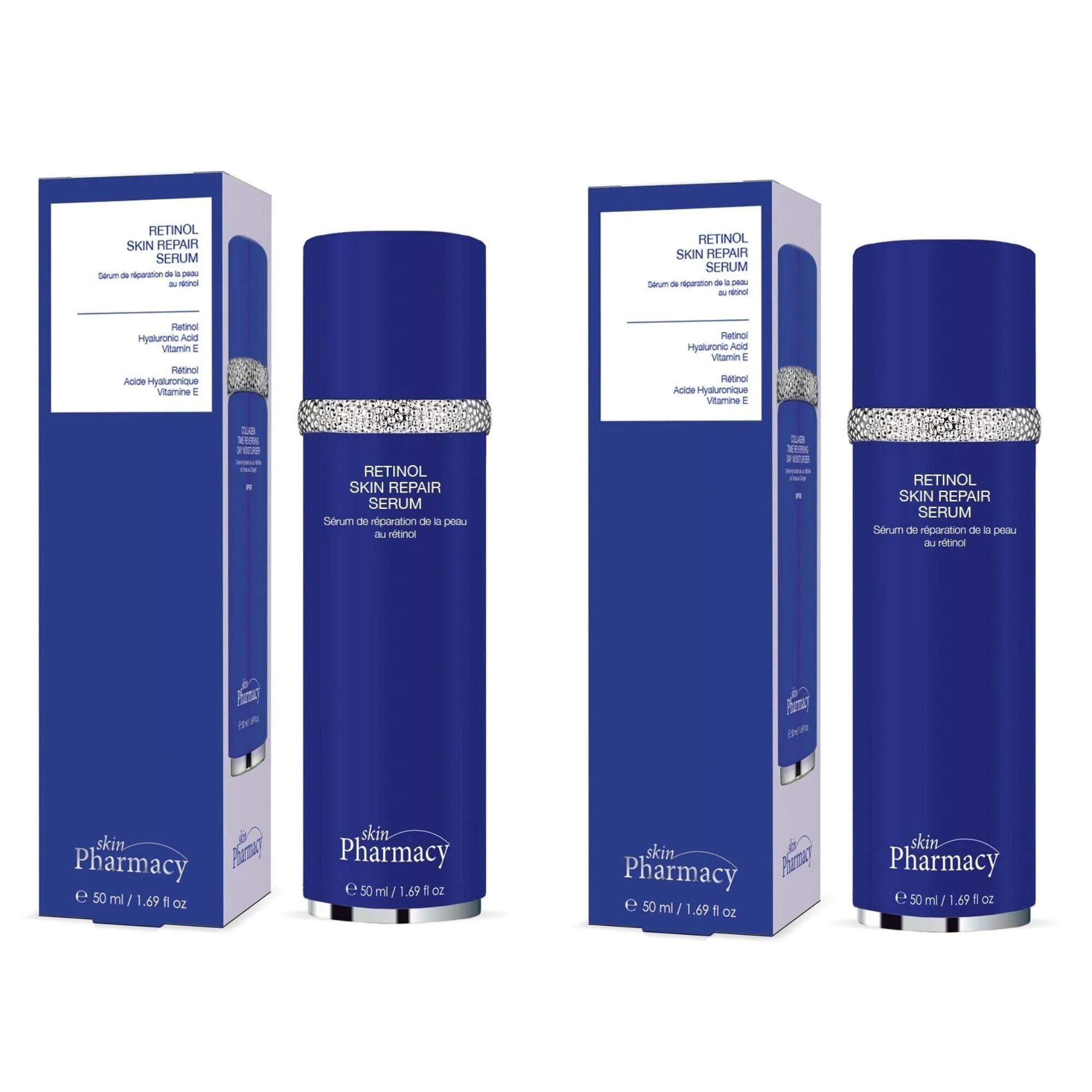 skinPharmacy Siero Riparatore per la Pelle al Retinolo 50ml Confezione Risparmio Doppio