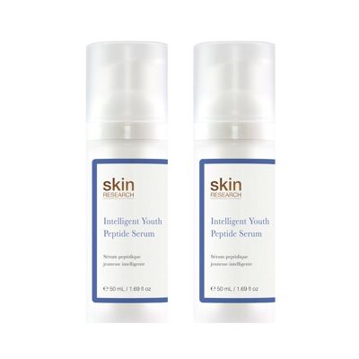 Skin Research Intelligent Youth Peptide Serum 50ml Twin Value Savings Pack