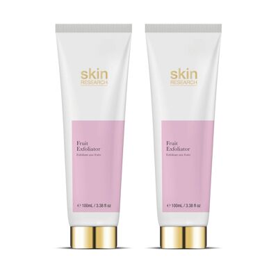 Skin Research Fruit Face Exfoliator 100ml Twin Value Savings Pack