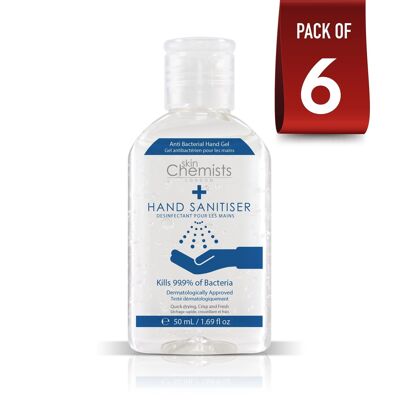skinChemists Hand Sanitiser 50ml Pack Of 6