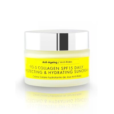 Crema solare protettiva e idratante quotidiana anti-età Pro-5 Collagen SPF 15 50 ml